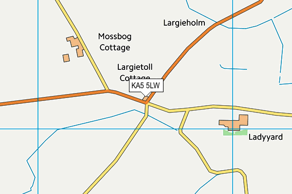 KA5 5LW map - OS VectorMap District (Ordnance Survey)