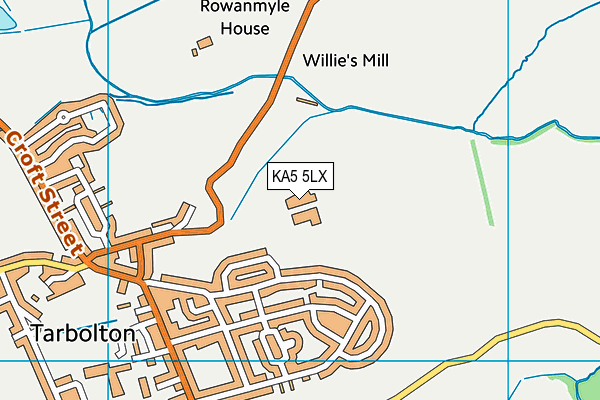 KA5 5LX map - OS VectorMap District (Ordnance Survey)