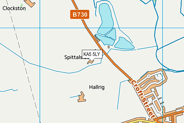 KA5 5LY map - OS VectorMap District (Ordnance Survey)
