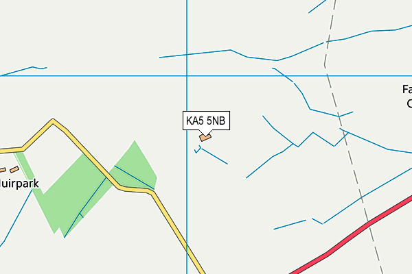 KA5 5NB map - OS VectorMap District (Ordnance Survey)