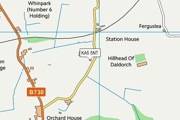 KA5 5NT map - OS VectorMap District (Ordnance Survey)