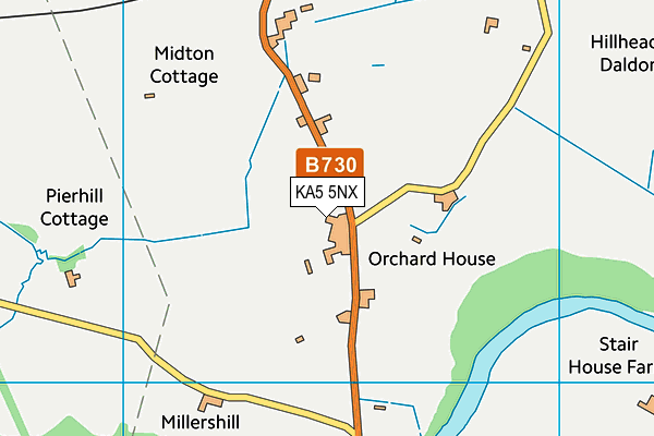KA5 5NX map - OS VectorMap District (Ordnance Survey)