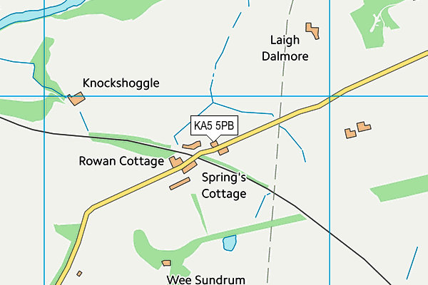 KA5 5PB map - OS VectorMap District (Ordnance Survey)