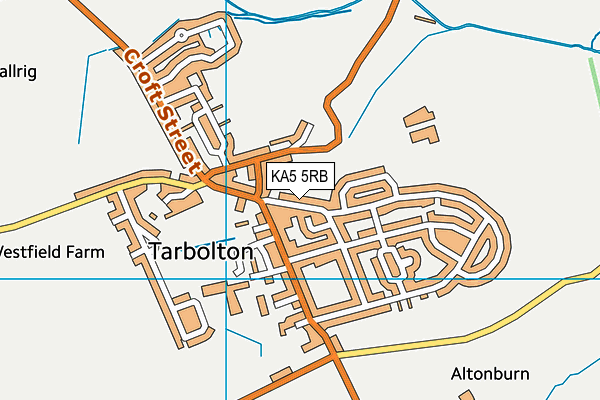 KA5 5RB map - OS VectorMap District (Ordnance Survey)