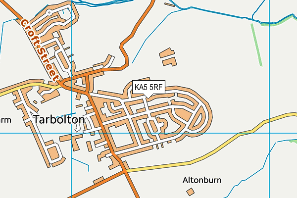 KA5 5RF map - OS VectorMap District (Ordnance Survey)