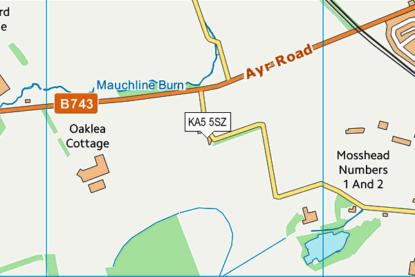 KA5 5SZ map - OS VectorMap District (Ordnance Survey)