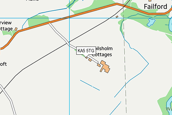 KA5 5TG map - OS VectorMap District (Ordnance Survey)