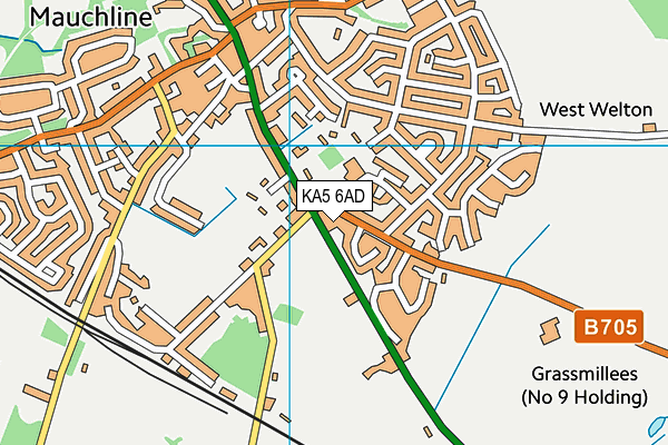 KA5 6AD map - OS VectorMap District (Ordnance Survey)