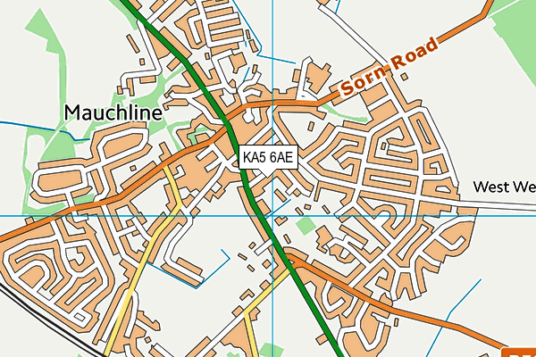 KA5 6AE map - OS VectorMap District (Ordnance Survey)