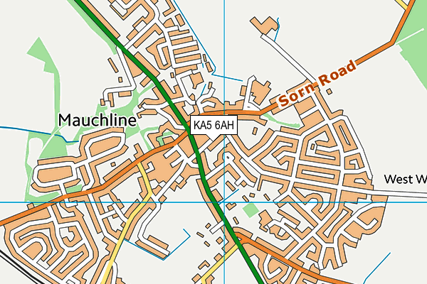 KA5 6AH map - OS VectorMap District (Ordnance Survey)