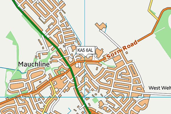 KA5 6AL map - OS VectorMap District (Ordnance Survey)