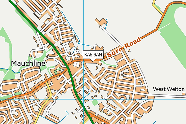 KA5 6AN map - OS VectorMap District (Ordnance Survey)