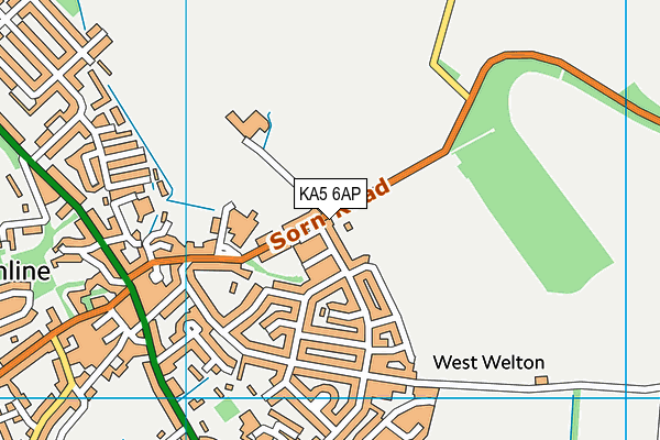 KA5 6AP map - OS VectorMap District (Ordnance Survey)