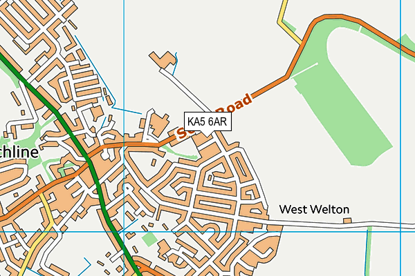 KA5 6AR map - OS VectorMap District (Ordnance Survey)