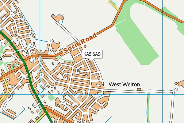 KA5 6AS map - OS VectorMap District (Ordnance Survey)