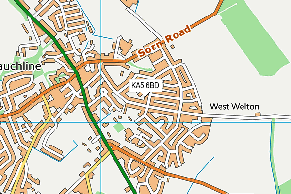 KA5 6BD map - OS VectorMap District (Ordnance Survey)