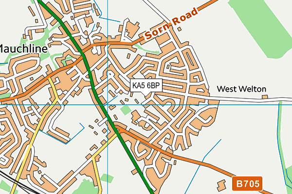 KA5 6BP map - OS VectorMap District (Ordnance Survey)