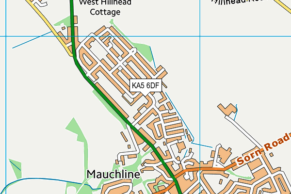 KA5 6DF map - OS VectorMap District (Ordnance Survey)