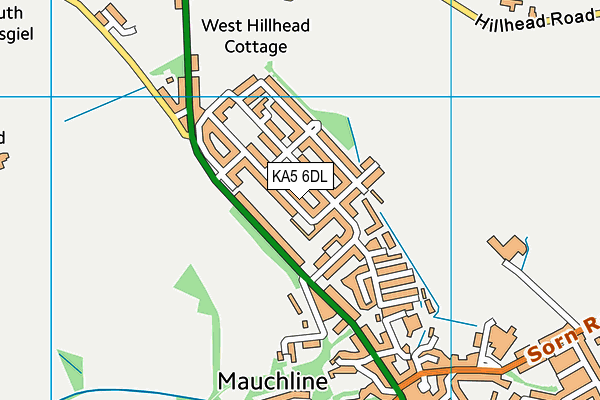 KA5 6DL map - OS VectorMap District (Ordnance Survey)