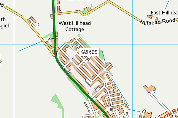 KA5 6DS map - OS VectorMap District (Ordnance Survey)