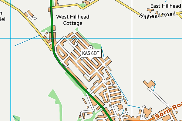 KA5 6DT map - OS VectorMap District (Ordnance Survey)