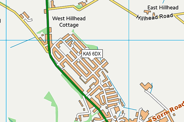 KA5 6DX map - OS VectorMap District (Ordnance Survey)