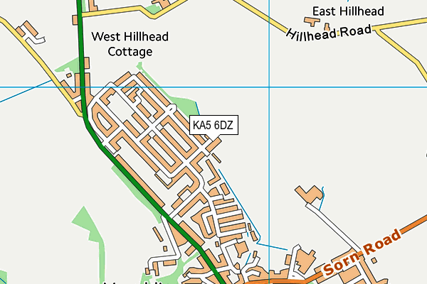 KA5 6DZ map - OS VectorMap District (Ordnance Survey)