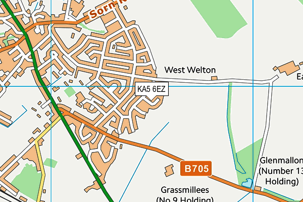 KA5 6EZ map - OS VectorMap District (Ordnance Survey)