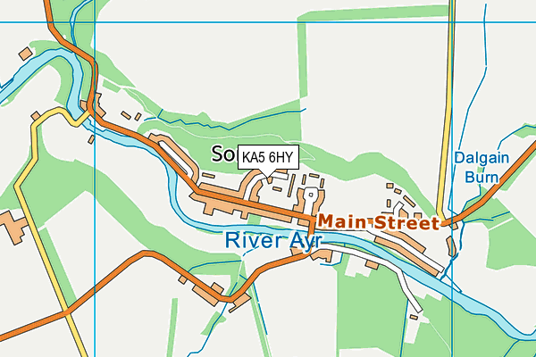 KA5 6HY map - OS VectorMap District (Ordnance Survey)
