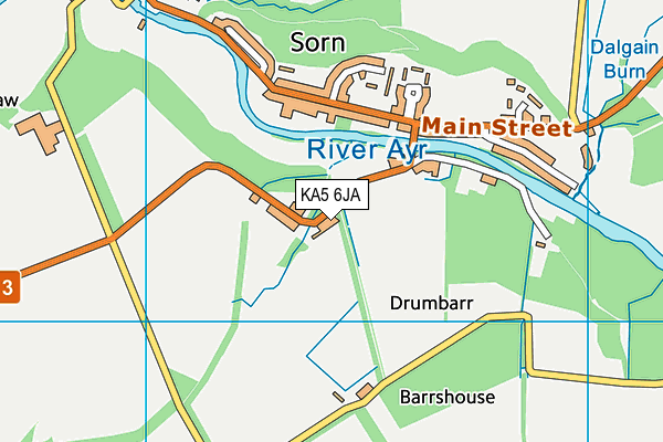 KA5 6JA map - OS VectorMap District (Ordnance Survey)