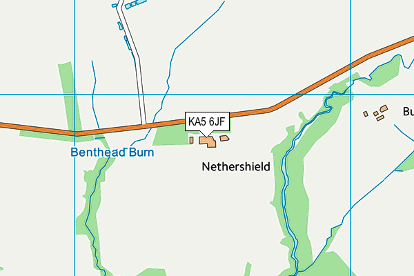 KA5 6JF map - OS VectorMap District (Ordnance Survey)