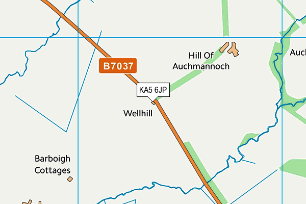 KA5 6JP map - OS VectorMap District (Ordnance Survey)
