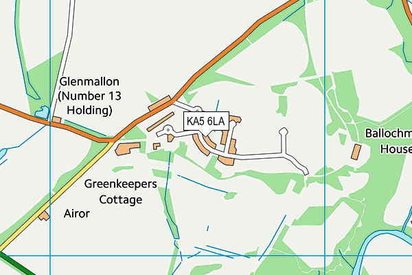 KA5 6LA map - OS VectorMap District (Ordnance Survey)