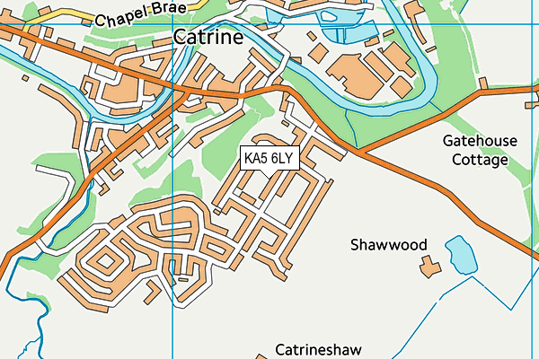 KA5 6LY map - OS VectorMap District (Ordnance Survey)