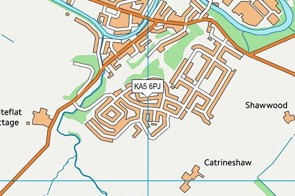 KA5 6PJ map - OS VectorMap District (Ordnance Survey)