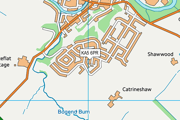 KA5 6PR map - OS VectorMap District (Ordnance Survey)