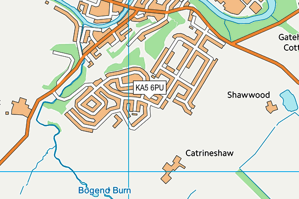 KA5 6PU map - OS VectorMap District (Ordnance Survey)