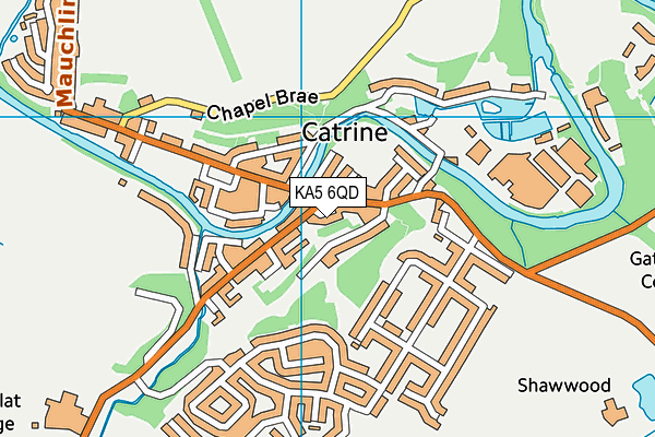 KA5 6QD map - OS VectorMap District (Ordnance Survey)