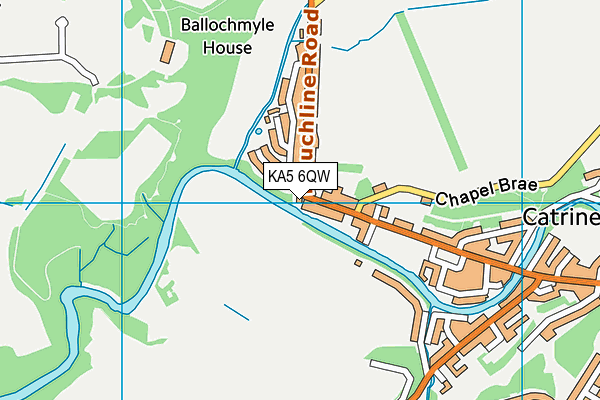 KA5 6QW map - OS VectorMap District (Ordnance Survey)
