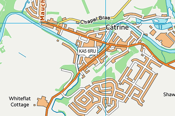KA5 6RU map - OS VectorMap District (Ordnance Survey)