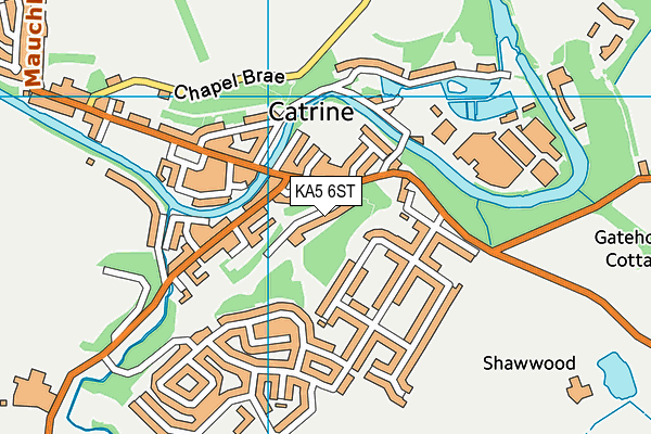 KA5 6ST map - OS VectorMap District (Ordnance Survey)