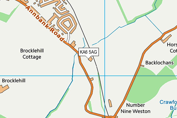 KA6 5AG map - OS VectorMap District (Ordnance Survey)