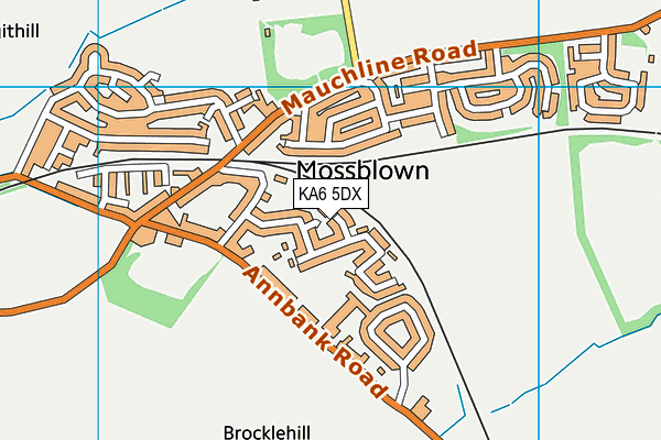 KA6 5DX map - OS VectorMap District (Ordnance Survey)