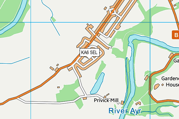 KA6 5EL map - OS VectorMap District (Ordnance Survey)
