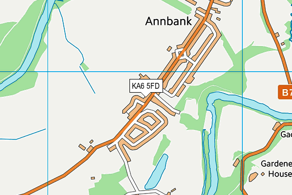KA6 5FD map - OS VectorMap District (Ordnance Survey)