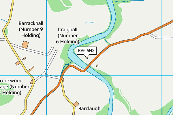 KA6 5HX map - OS VectorMap District (Ordnance Survey)