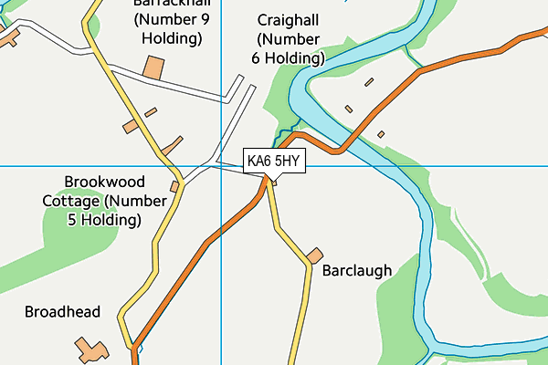 KA6 5HY map - OS VectorMap District (Ordnance Survey)