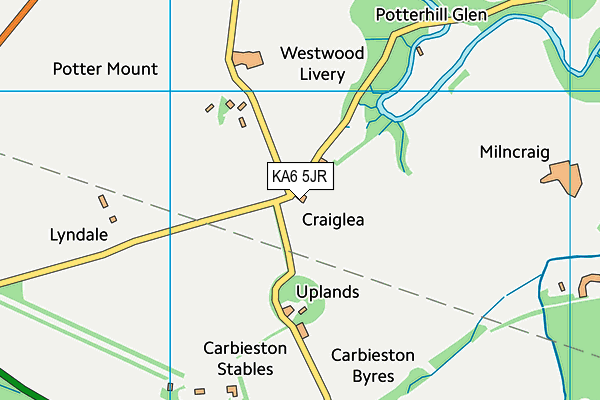 KA6 5JR map - OS VectorMap District (Ordnance Survey)