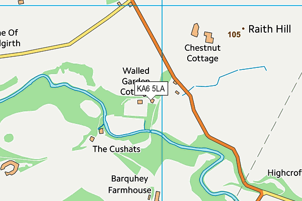 KA6 5LA map - OS VectorMap District (Ordnance Survey)