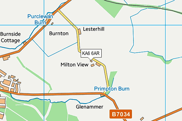 KA6 6AR map - OS VectorMap District (Ordnance Survey)